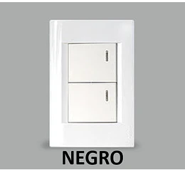 INTERRUPTOR EMBUTIDO 9/15 TECLON NEGRO KALOP