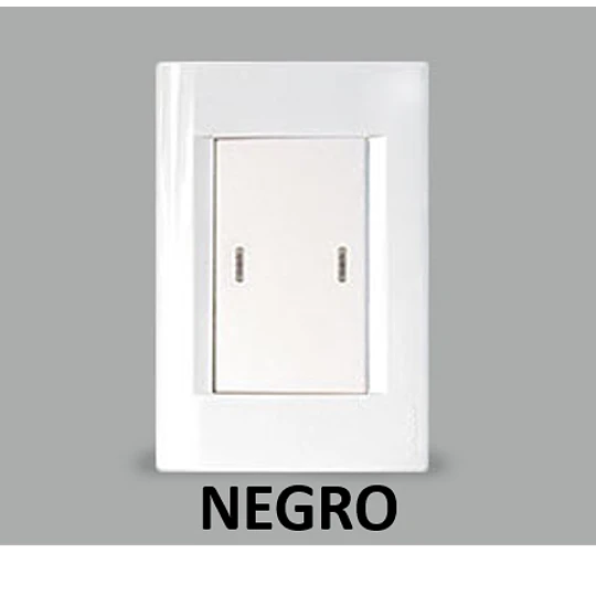 INTERRUPTOR EMBUTIDO 9/24 TECLON NEGRO KALOP