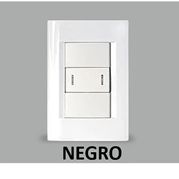 INTERRUPTOR EMBUTIDO SIMPLE 9/24 NORMAL CIVIL NEGRO KALOP