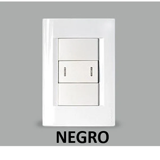 INTERRUPTOR EMBUTIDO SIMPLE 9/24 NORMAL CIVIL NEGRO KALOP