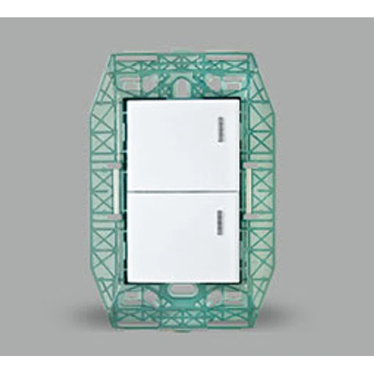 INTERRUPTOR EMBUTIDO 9/15 TECLON S/TAPA BLANCO KALOP