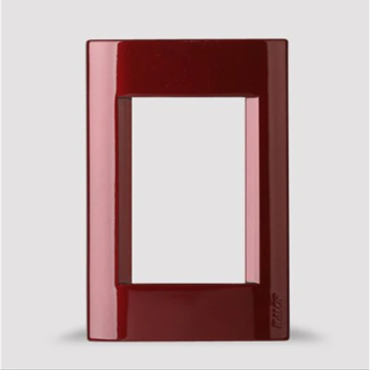 TAPA TRES MODULOS CIVIL ROJO MUNICH KALOP