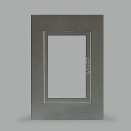 TAPA TRES MODULOS ZEN METALS COLOR HIERRO KALOP