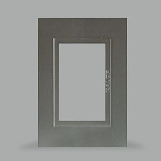 TAPA TRES MODULOS ZEN METALS COLOR HIERRO KALOP