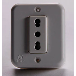 ENCHUFE SIMPLE 16AMP SOBREPUESTO CASTILLO