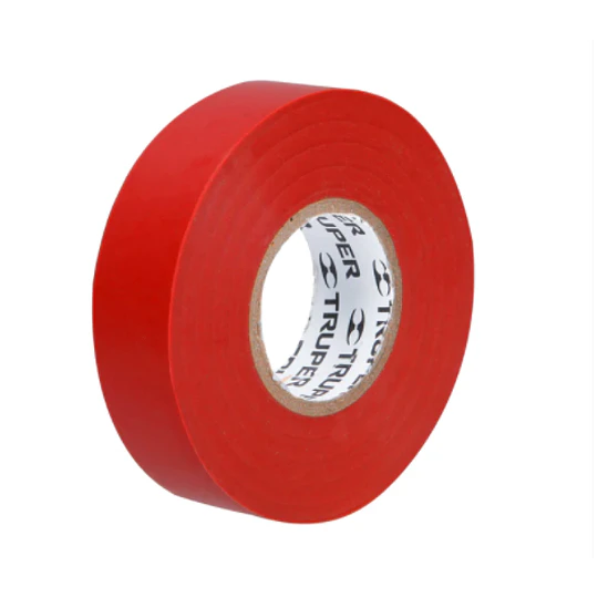 HUINCHA AISLADORA TRUPER 19MMX18M ROJA # M-33R