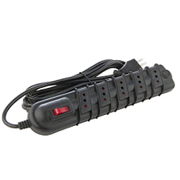 ALARGADOR 5 POSICIONES 5MTS CON LUZ PILOTO NEGRO RITTIG