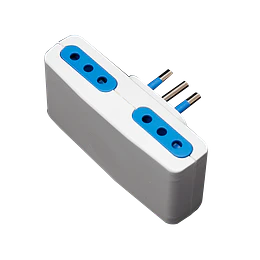 ENCHUFE ADAPTADOR CUADRUPLE 10A 2P+T - 1M 4H