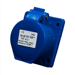 ENCHUFE INDUSTRIAL HEMBRA EMBUTIDA 16A 2P+T DRL