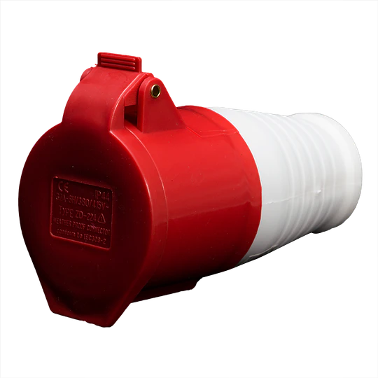 ENCHUFE INDUSTRIAL HEMBRA VOLANTE 32A 3P+T DRL