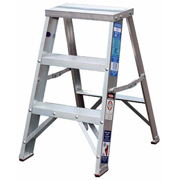 ESCALA PISO ALUMINIO 3 PELDANOS 60 CM PRORAMP