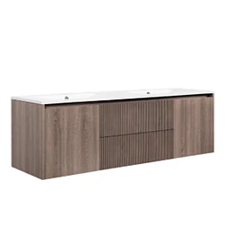 MUEBLE VANITORIO SOPHIE LENGA TEXTURADO + CUBIERTA 120X46X50 CM