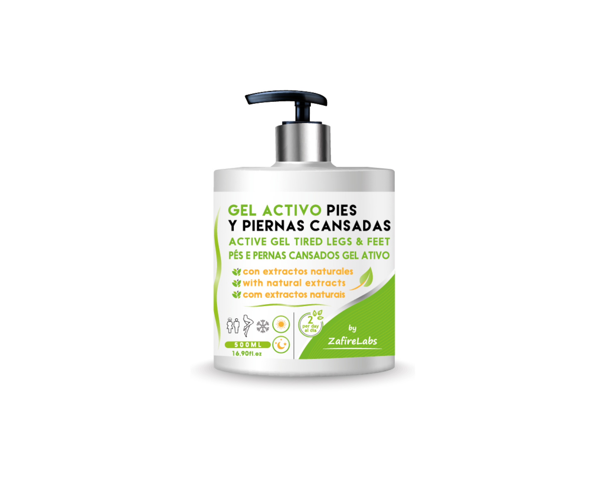 Zafire Labs Gel Activo Pés e Pernas Cansadas - 500ml