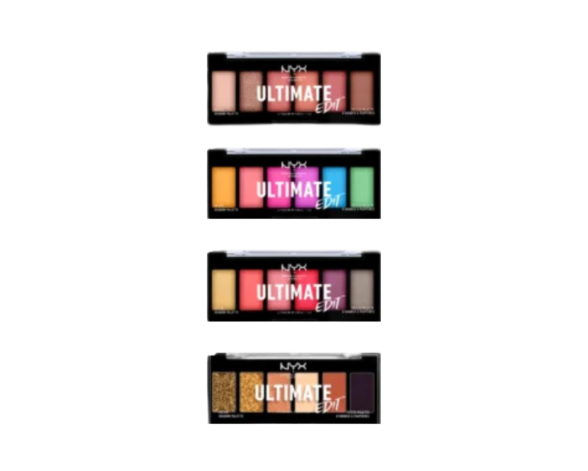 NYX Professional Makeup Ultimate Edit Petite Shadow - Palete de 6 sombras de olhos