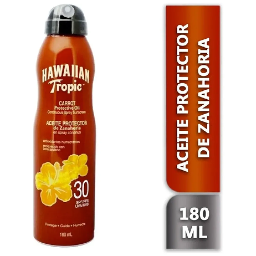 Hawaiian Tropic aceite protector zanahoria 30fps 1