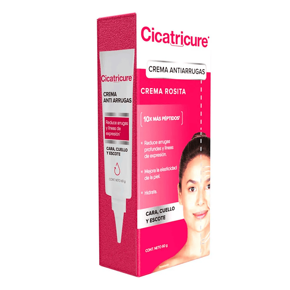 Cicatricure Crema facial cuello y escote Rosita crema antiarrugas 60g 2