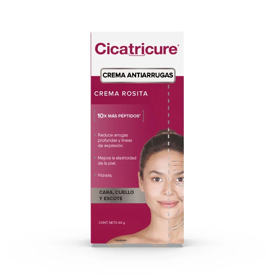 Cicatricure Crema facial cuello y escote Rosita crema antiarrugas 60g 3