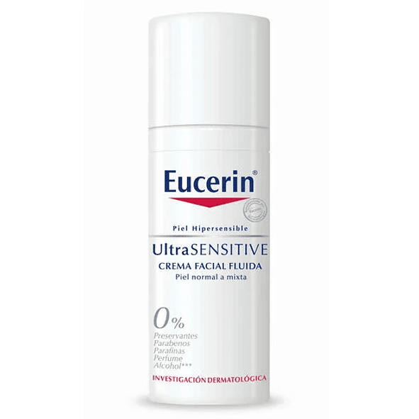 Eucerin Ultra Sensitive crema facial piel seca 0%alcohol 50ml 2