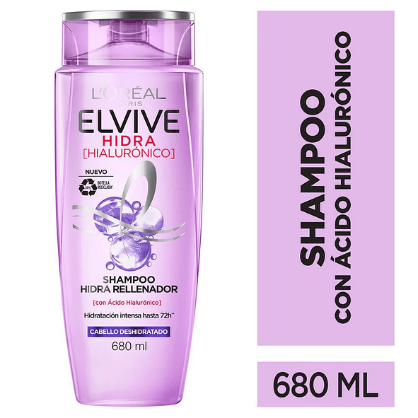 Elvive Hidra Hialurónico Champú Cabello Deshidratado 680ml 1