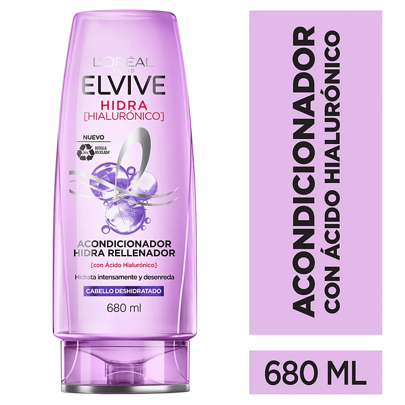 Elvive Hidra Hialurónico acondicionador Cabello Deshidratado 680ml 1