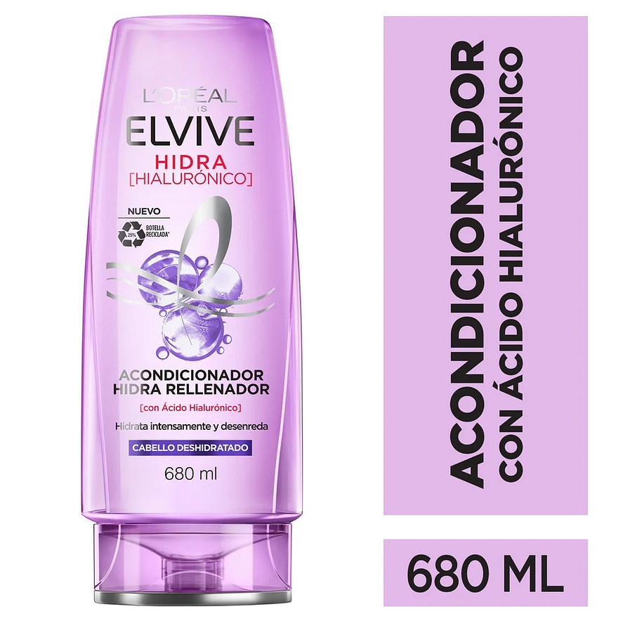 Elvive Hidra Hialurónico acondicionador Cabello Deshidratado 680ml 1