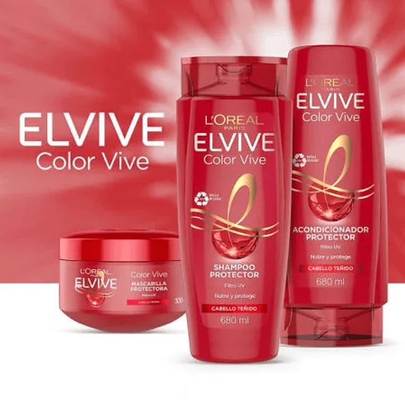 Elvive Color Vive Shampoo Protege y Cuida el Color del Cabello Teñido 680ml 3
