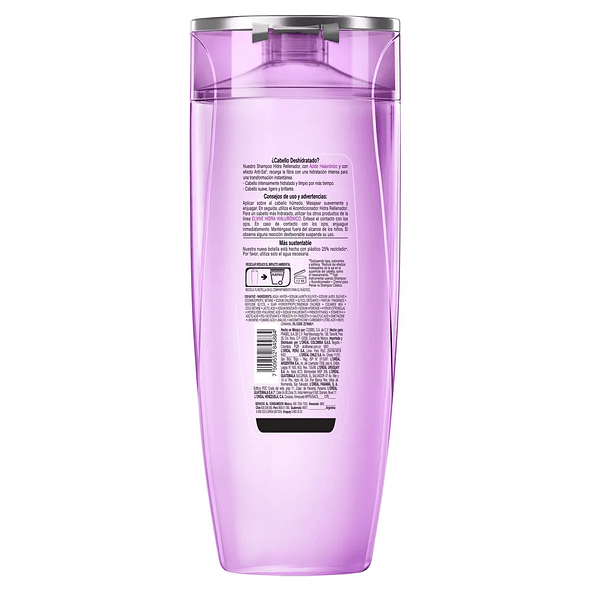 Elvive Hidra Hialurónico Shampoo Hidratación Intensa para Cabello Deshidratado 370ml 2