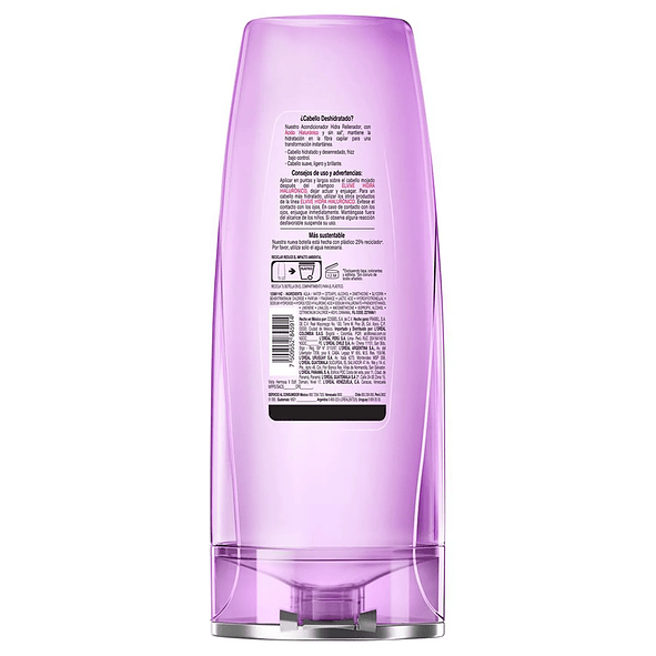 Elvive Hidra Hialurónico Acondicionador Hidratación Profunda para Cabello Deshidratado 370ml 2