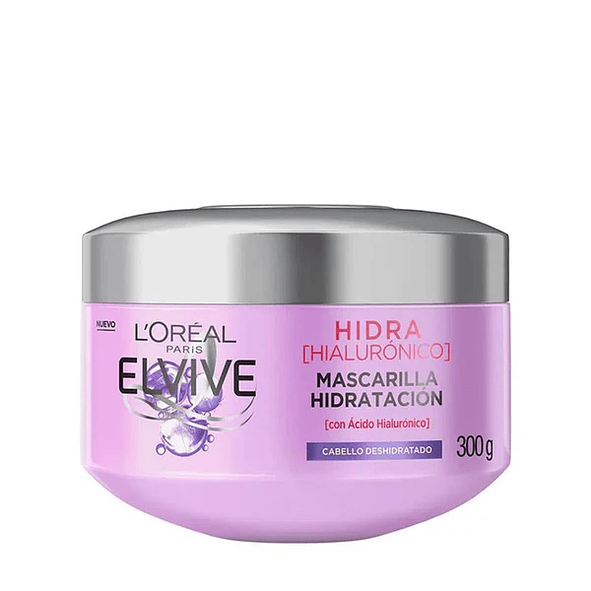 Elvive Mascarilla de Hidratación Hidra Hialurónico Tratamiento Intenso para Cabello Seco y Deshidratado 300g 2