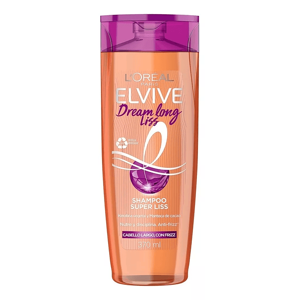 Elvive Dream Long Liss Shampoo - Para un Cabello Liso, Suave y Sin Frizz - Botella de 370ml 2