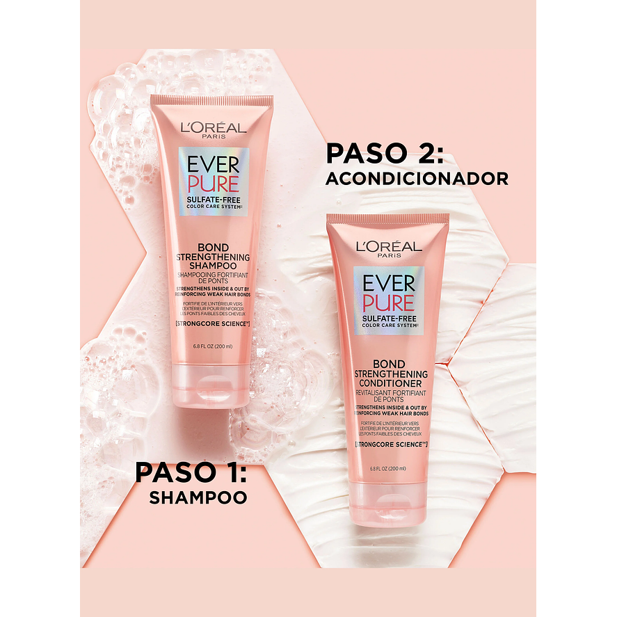 L'Oréal Ever Pure Bond Strengthening Acondicionador - Reparación Intensa para Cabello Dañado - Botella de 200ml 4