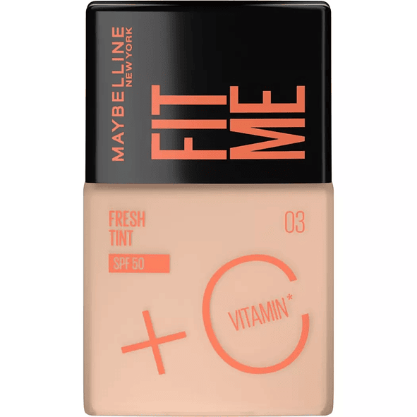Maybelline Fit Me Fresh Tint - Base Ligera de Larga Duración con Toque Fresco 03 - 30ml 1