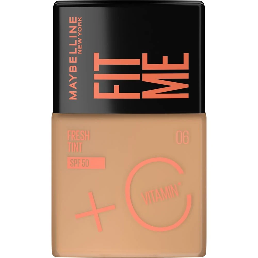 Maybelline Fit Me Fresh Tint - Base Ligera de Larga Duración con Toque Fresco 06 - 30ml 1