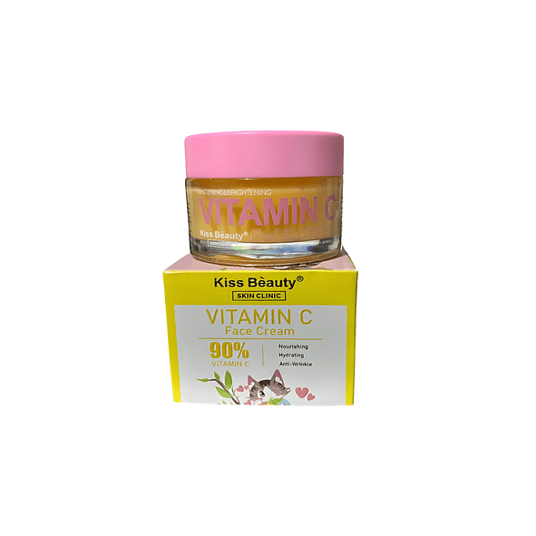 Kiss Beauty crema rostro 90% vitamina c y acido hialuronico 50ml 1