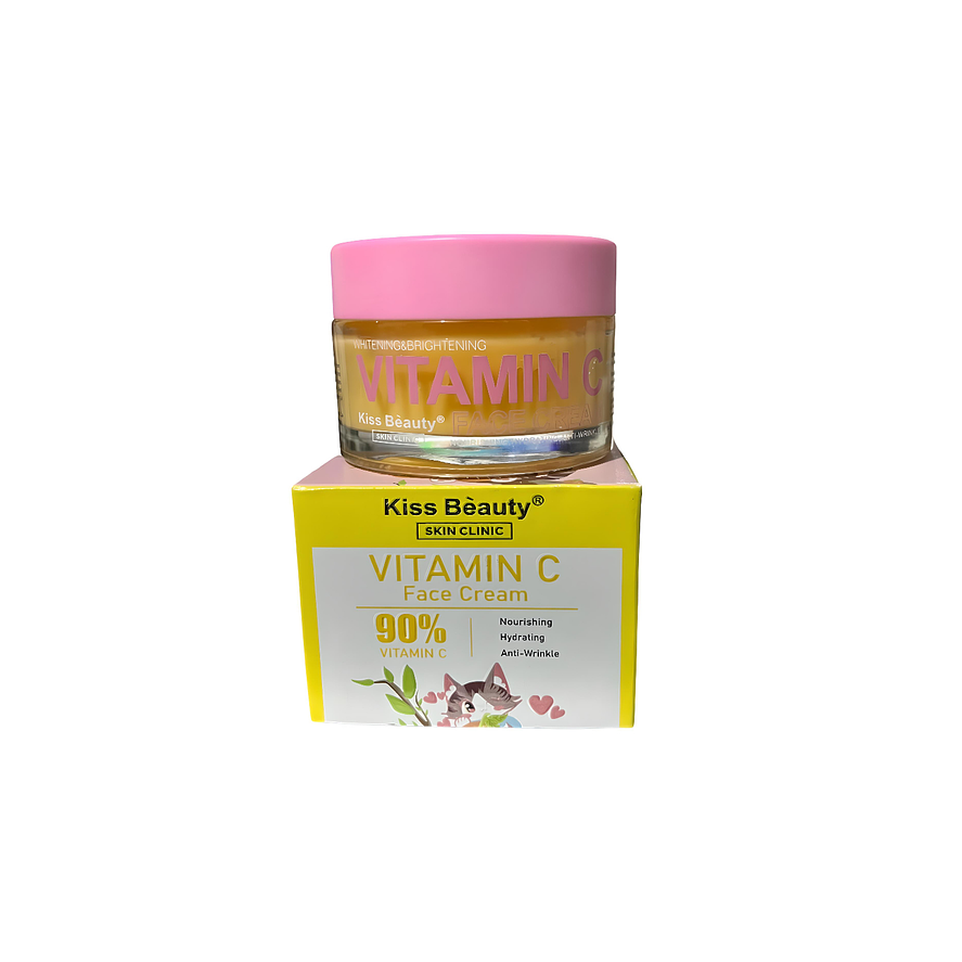 Kiss Beauty crema rostro 90% vitamina c y acido hialuronico 50ml 1