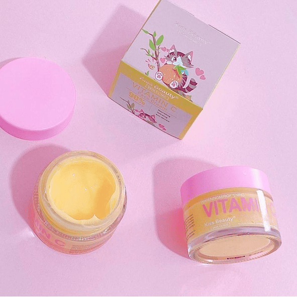 Kiss Beauty crema rostro 90% vitamina c y acido hialuronico 50ml 2