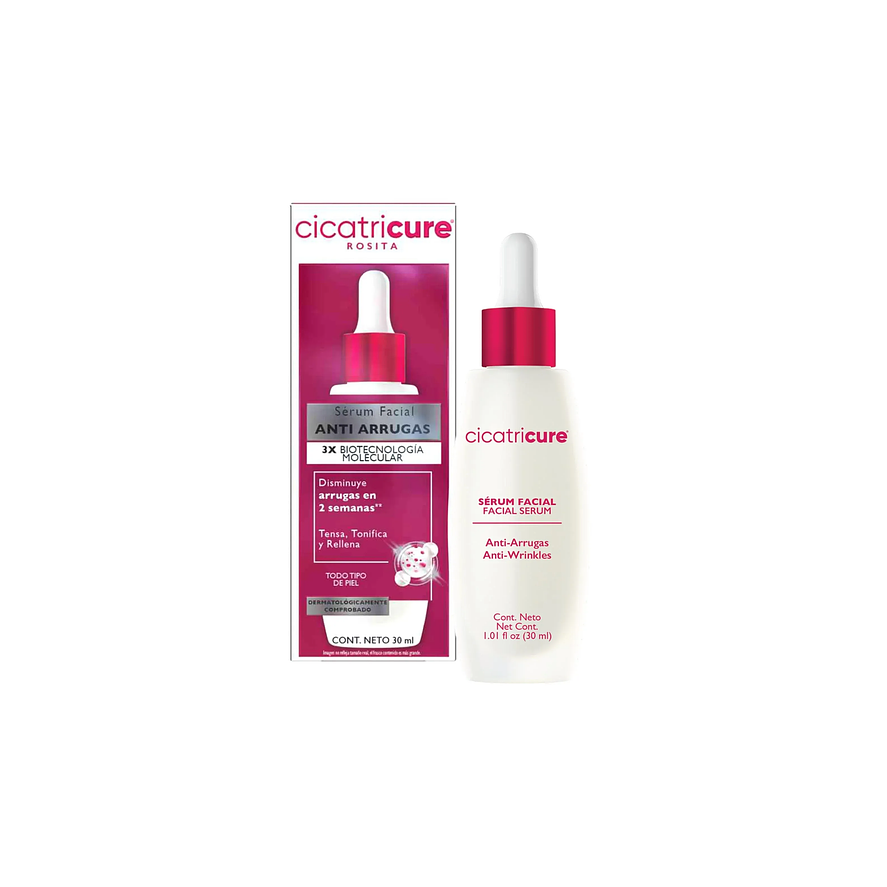 Cicatricure Sérum Facial Antiarrugas 3x - 30ml - Tratamiento Intensivo para Piel Joven y Radiante 1