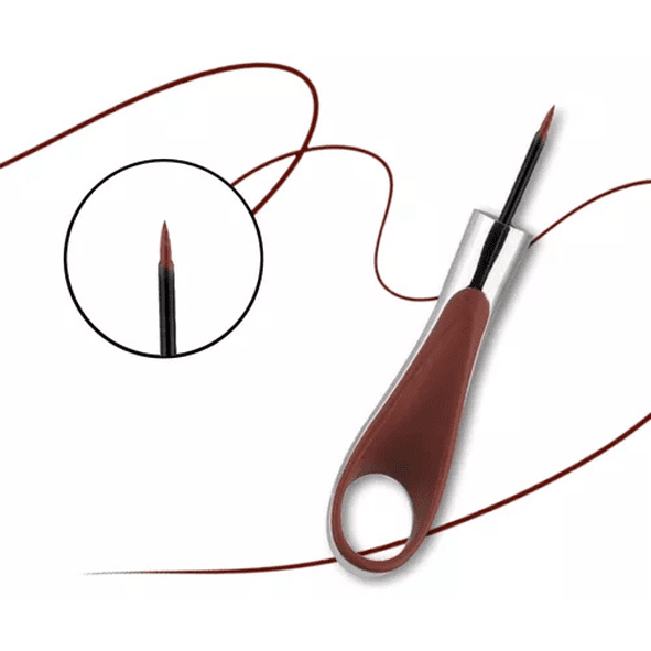 Kiss Beauty Delineador de Ojos Eyeliner Matte Café Resistente al Agua y Larga Duración 3