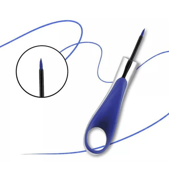 Kiss Beauty Delineador de Ojos Eyeliner Matte Azul Resistente al Agua y Larga Duración 3