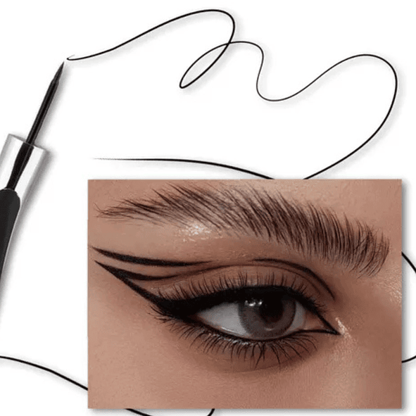 Kiss Beauty Delineador de Ojos Eyeliner Matte Negro Resistente al Agua y Larga Duración 3