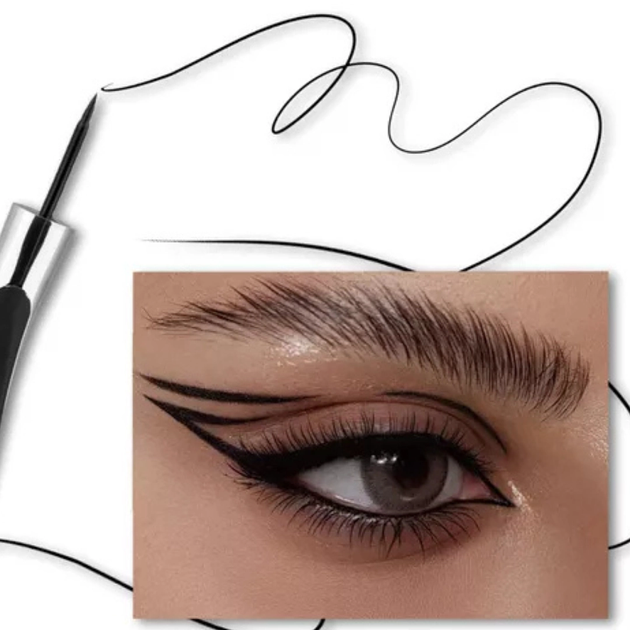 Kiss Beauty Delineador de Ojos Eyeliner Matte Negro Resistente al Agua y Larga Duración 3