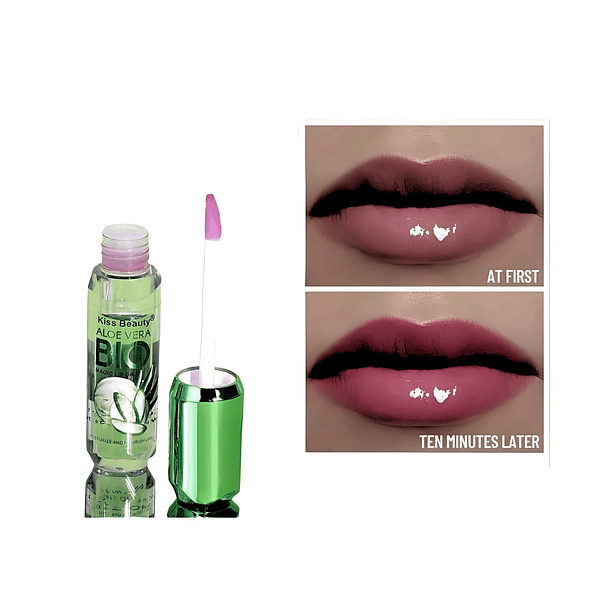 Kiss Beauty Brillo Labial Mágico con Aloe Vera Hidratación y Brillos Intensos 2