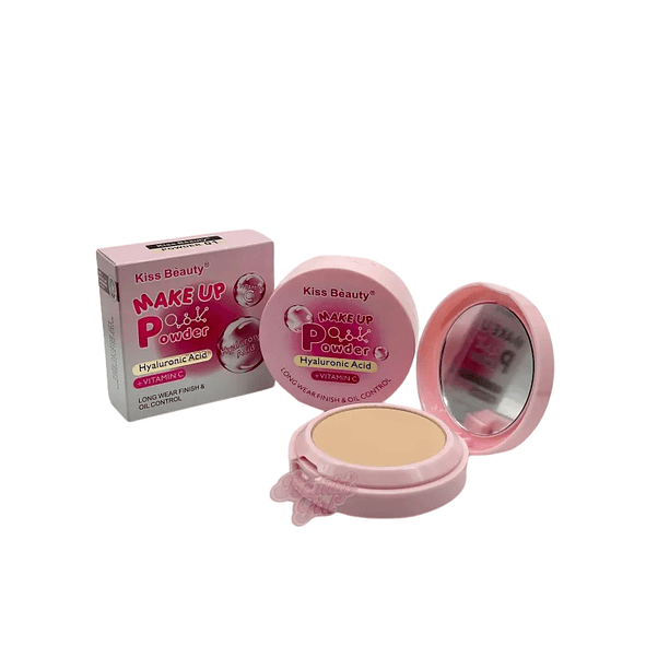 Kiss Beauty Polvo para el Rostro con Ácido Hialurónico y Vitamina C Hidratación y Brillos Intensos 1