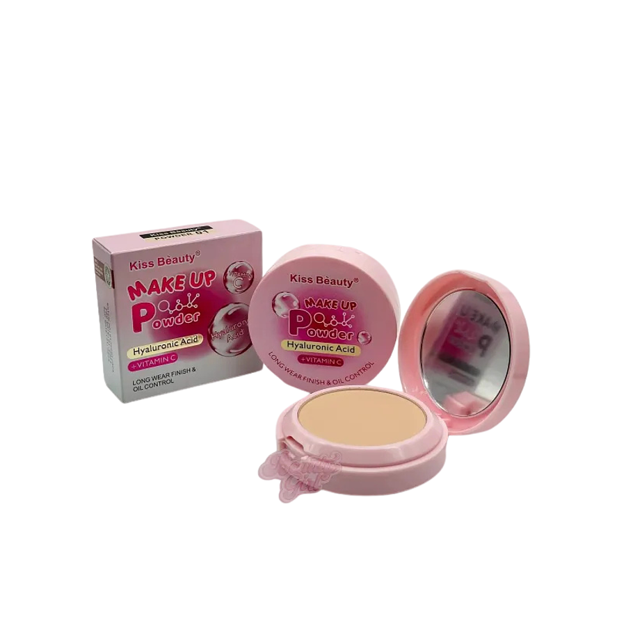 Kiss Beauty Polvo para el Rostro con Ácido Hialurónico y Vitamina C Hidratación y Brillos Intensos 1