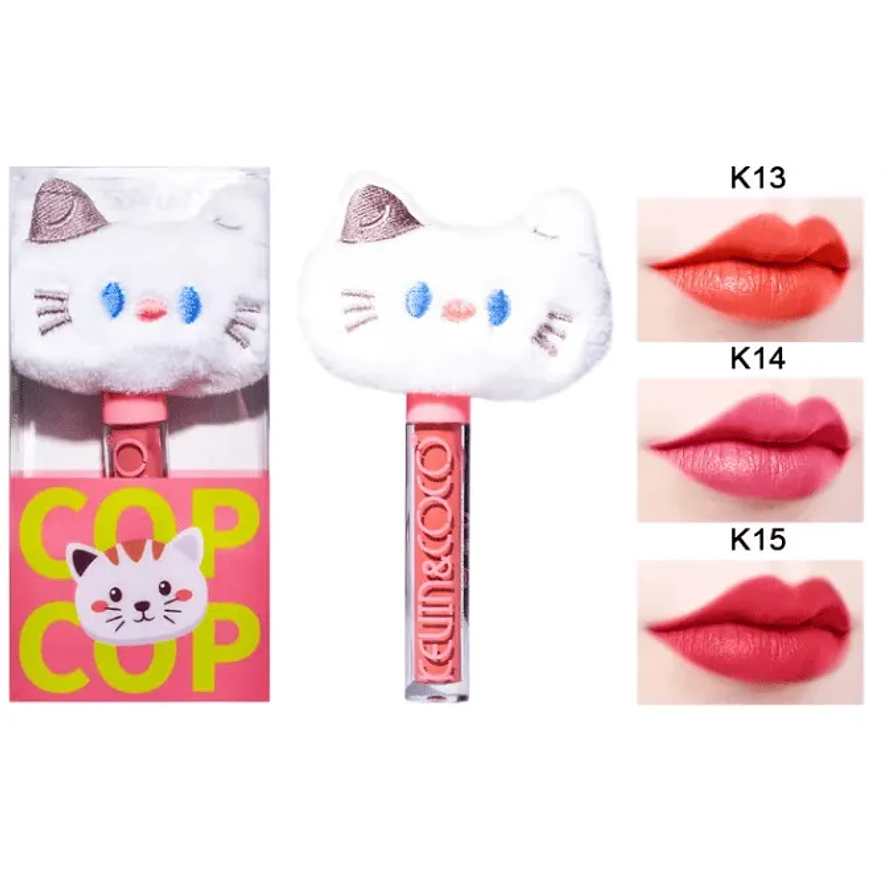 Labial de Peluche Kawaii Kevin y Cocos Suavidad y Diversión en Cada Aplicación 1