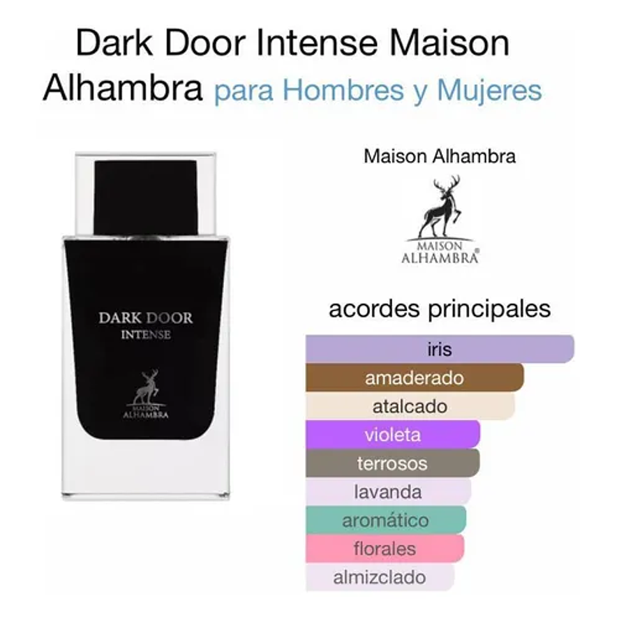 Maison Alhambra Dark Door Intense 100ml Hombre 3