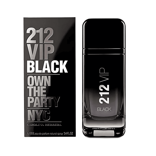 Carolina Herrera 212 Vip Black 100ml Hombre 2