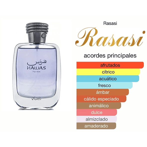 Rasasi Hawas For Him Edp 100ml Hombre 3