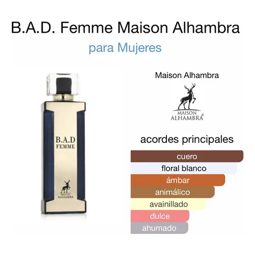 Maison Alhambra BAD Femme Edp 100ml Mujer 3