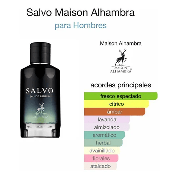 Maison Alhambra Salvo Eau De Parfum 100ml Hombre 3